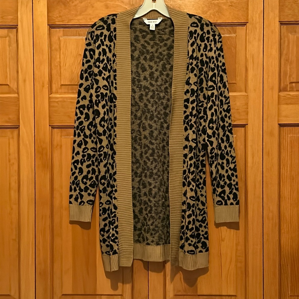 Nine West, Women’s, Cheetah Print Cardigan, Small